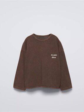 Zara Brown Graphic Short Sleeve Tee